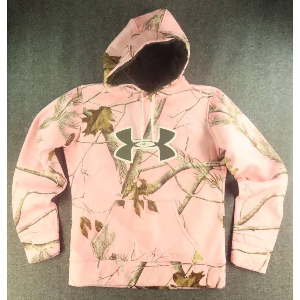 Women's Small Under Armour Hooded Sweatshirt-Realtree Pink Camouflage: Small